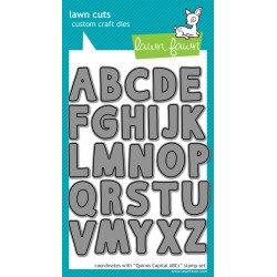 Lawn Fawn Quinn's Capitals ABCs Uppercase die set 